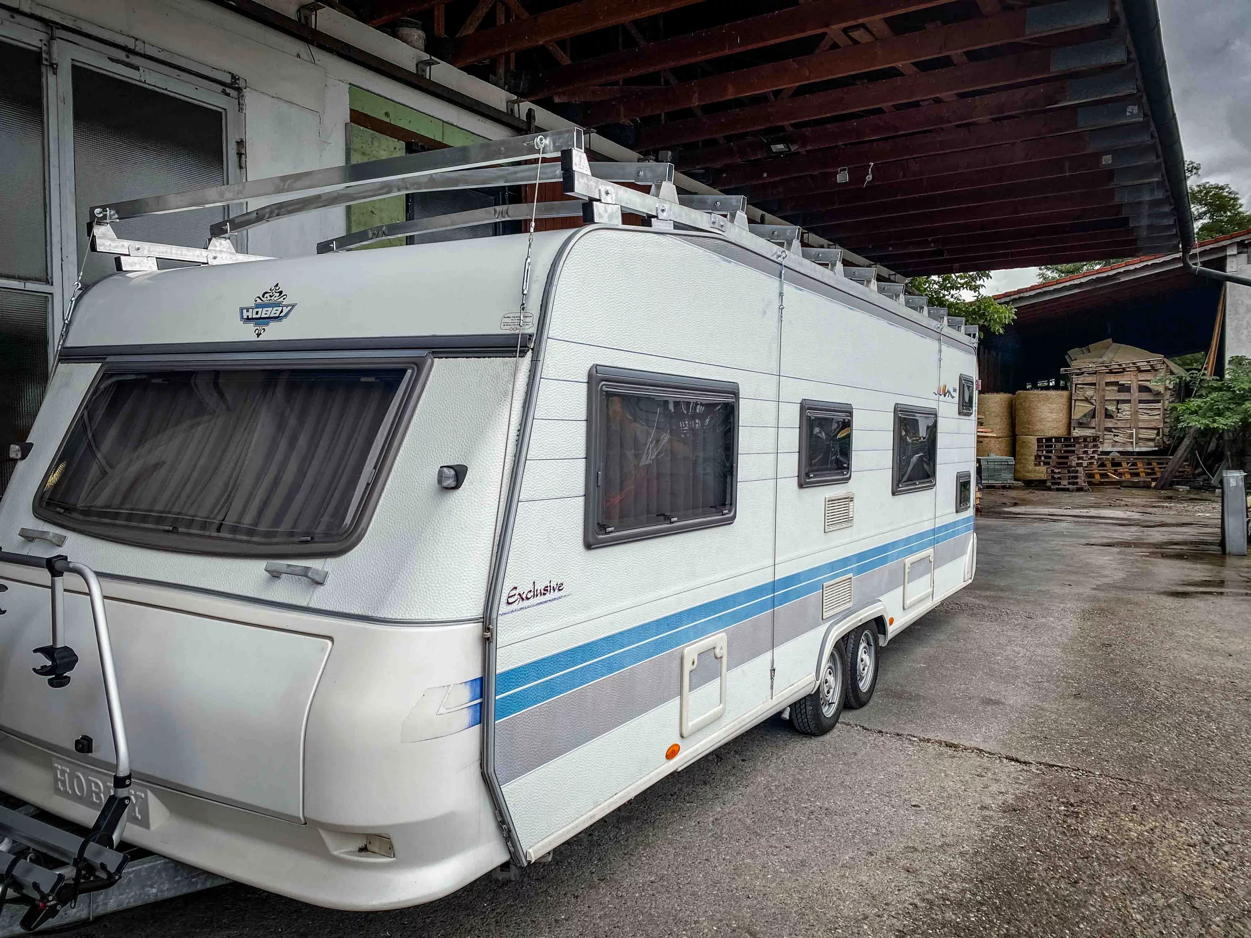 schutzdach fahrbar aluminium